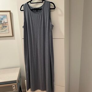 NWOT Eileen Fisher Light Blue Sleeveless Maxi Dress - 2X